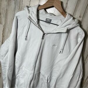 Nike Vintage Y2K GrayTag White‎ Double Zip Hoodie Heavy Mens Size XL